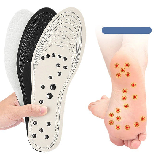 1Pair Magnetic Therapy Massage Insole Foot Acupoint Massage Insole Memory Foam Sole Men women Leg Fatigue Relief Shoe Insoles