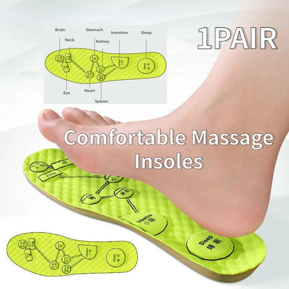 Wormwood Insoles Foot Acupressure Insole Men Women Soft Breathable Sports Pads Soft Sweat-absorbing Deodorant Running Insoles