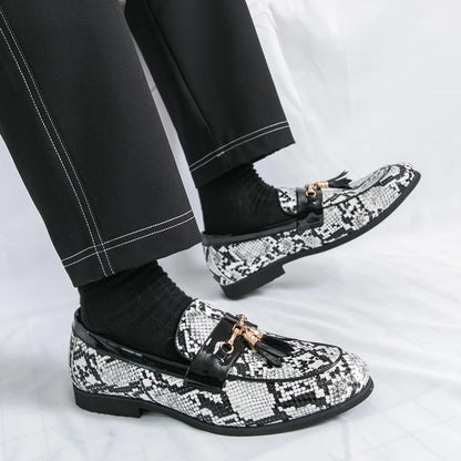High Quality Men's Business Leather Shoes Comfortable Breathable Non Slip Outdoor Walking Flat Shoes Office Work Formal Shoes