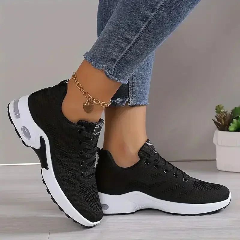 Mesh Lightweight Casual Platform Sports Shoes