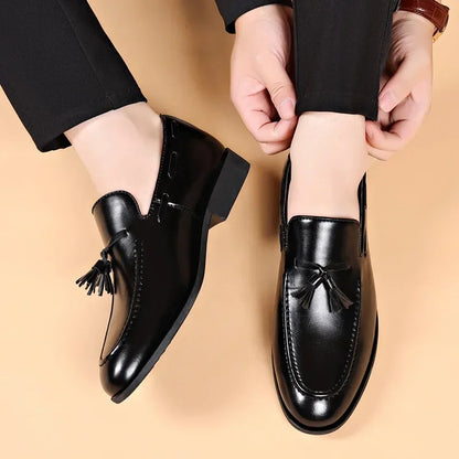 Summer Fashion Casual Leather Shoes Men Large Size Business Formal Casual Shoes Wedding Lace Up Men Shoes