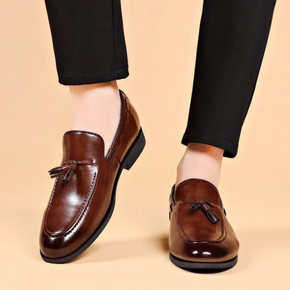Men's Leather Shoes Fashion Business Casual Formal Dress Shoe Designer Loafers Moccasins Luxury Wedding Shoes for Men Big Size48