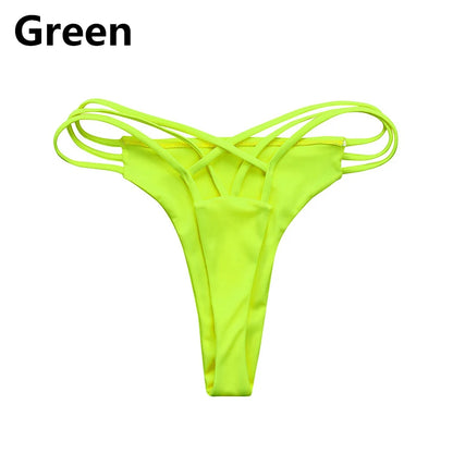 New Swimwear Women Swim Sexy Bikini Thong Swimwear Trunks V Swimsuit Swimwears Tankinis Set