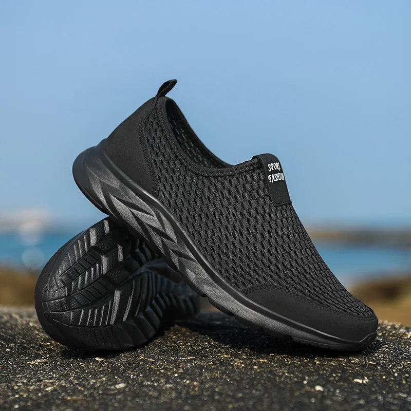 Summer Soft Loafers Lazy Shoes Lightweight Mesh Couple Outdoor Sports Shoes