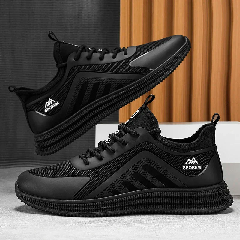 Men's Thin Flat Stain Resistant Lightweight Soft Sole Casual Comfortable Shoes Fashionable Streamlined Non-Slip Sneakers