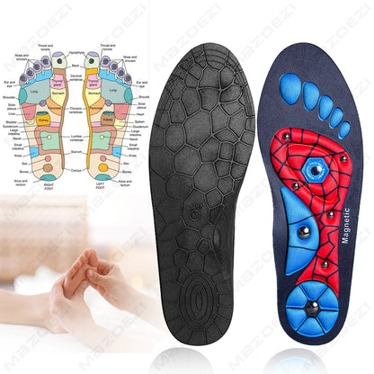 Magnetic Therapy Sports Medical Insoles Massage Foot Slimming Weight Loss Acupressure Insoles Health Care Anti-fatigue Shoe Pads