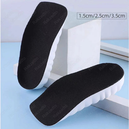 EVA Memory Foam Insoles Height Increase for Man Woman Shoes Heel Lift Inserts for Sneakers Comfort Sole With Arch Support Insole