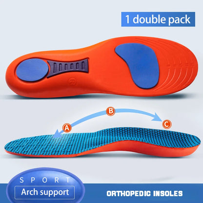 1Pair Orthopedic Insole Men Women Arch Support Plantar Fasciitis Shoes Insoles for Feet Air Shock absorbing Non slip Shoe pads