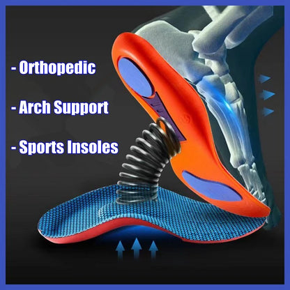 Orthopedic Insoles for Shoes Men Women Brand Arch Support Air Insole for Feet Shock-absorbing Baskets Sport Running Shoe Sole