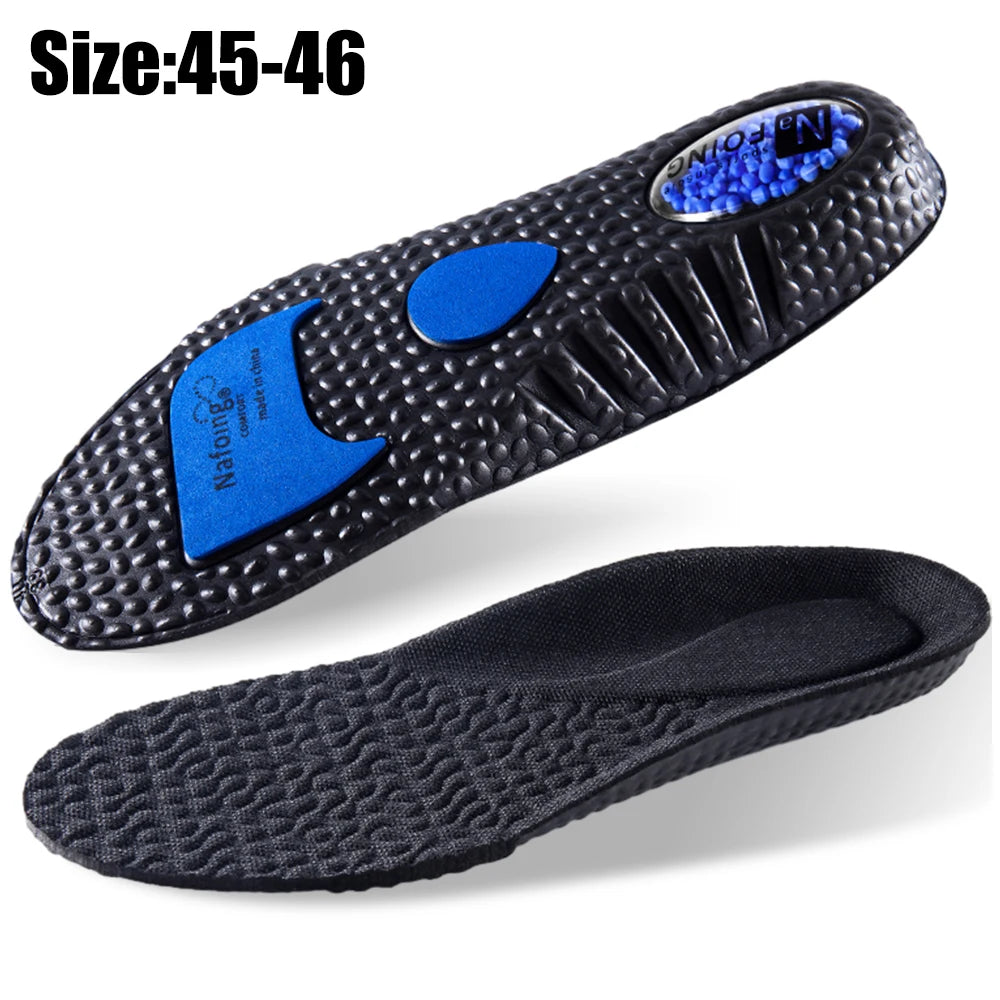 Sport Insoles for Shoes Sole Shock Absorption Deodorant Breathable Cushion Running Insoles for Feet Man Women Massage Care Pads