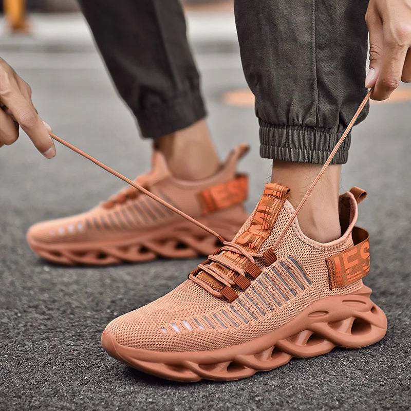 Men's Shoes Comfortable Sneakers Breathable Sneaker Shoes For Women Mesh Tennis Shoes Outdoor Unisex Air Waling Casual Shoes