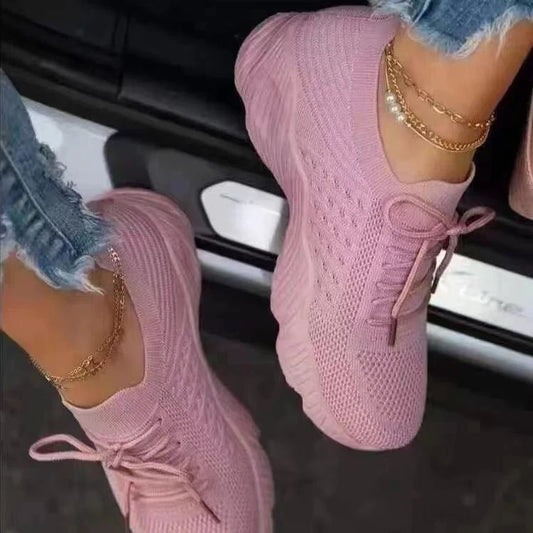 Breathable Casual Socks Shoes Lace up