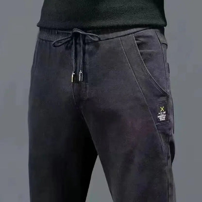 2024 New Korean Fashion Summer Thin Loose Jeans Mens Drawstring Pants Golf Joggings Jeans Man Japanese Streetwear Harem Trousers