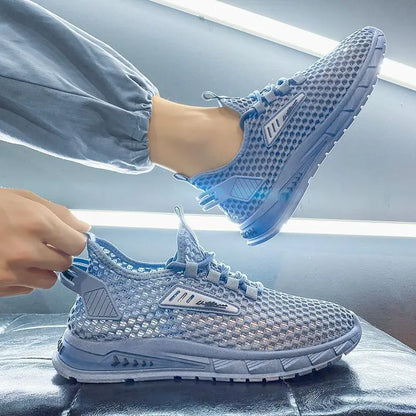 Hollow Mesh Breathable Shoes Men Casual Sports Running Sneakers