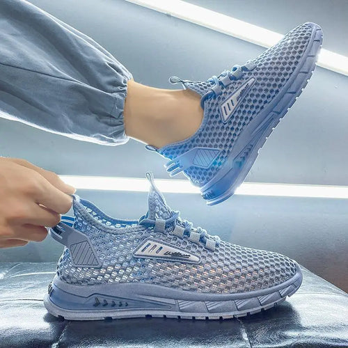 Hollow Mesh Breathable Shoes Men Casual Sports Running Sneakers
