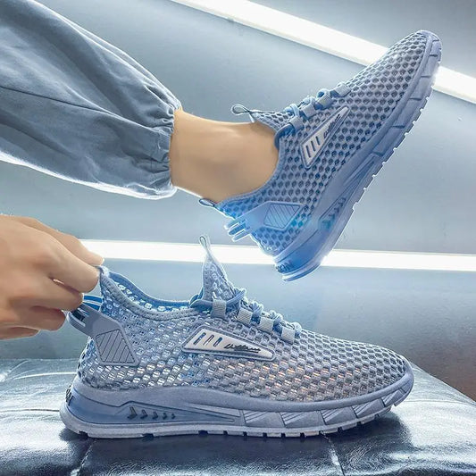 Hollow Mesh Breathable Shoes Men Casual Sports Running Sneakers