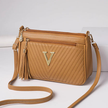 Women's Middle-aged Crossbody Bag Korean Version 2024 Spring/summer Fashion Trend Single Shoulder Bag Change Mobile Phone Purse
