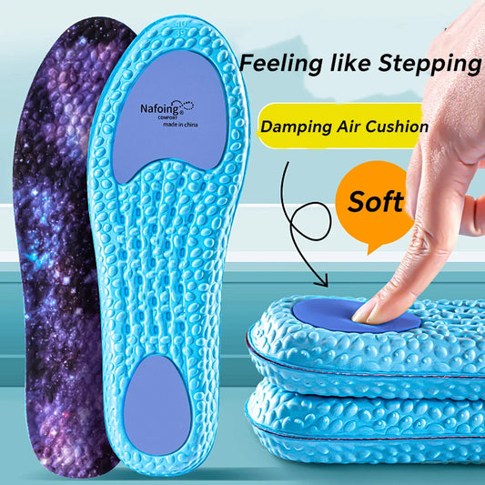 Sport Orthopedic Insoles for Feet Men Women EVA Breathable Shock Absorption Shoes Insole for Running Basketball Sport Care Pads