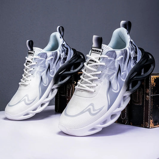 YRZL Men's Running Casual Sneakers Lightweight Sports Shoes Men Comfortable Walking Shoes for Men Non Slip Breathable Athletic