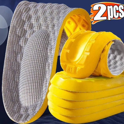 Latex Memory Foam Insoles for Sports Soft Foot Support Shoe Pads High Elastic Orthopedic Sport Insole Feet Care Insert Cushion