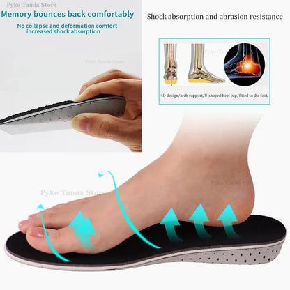 EVA Memory Foam Height Increase Insoles 2-5cm Templates Insole Breathable Ultra Light Elevated Sports Pads for Men Women Inserts
