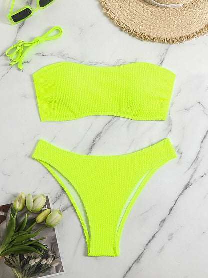 Sexy Women's Swimsuit 2025 Summer Bikini Two-piece Swimwear for Woman Beachwear Halter Bikinis Sets Swimming Beach Bathing Suits