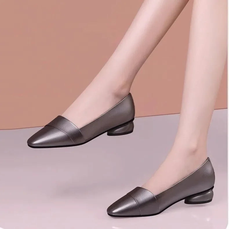 Cresfimix zapato negro tacon women cute sweet high quality green slip on heel pumps for party ladies casual comfort shoes a6123