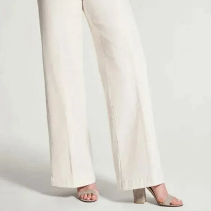2023 New Solid Color Jeans Women Loose Washed Jeans Women All-Match Micro-Elastic Comfortable Straight Mid-Waist Denim Trousers