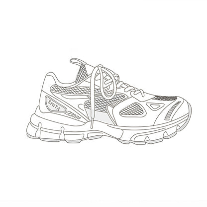 Women's Luxary Chunky Sneakers 2025 trend Fashion Mesh Breathable Shoes for Men Sports Running Casual Ladies Fitness Vulcanize