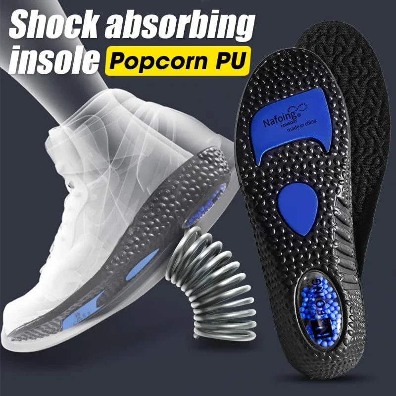 Sport Insoles for Shoes Sole Shock Absorption Deodorant Breathable Cushion Running Insoles for Feet Man Women Massage Care Pads