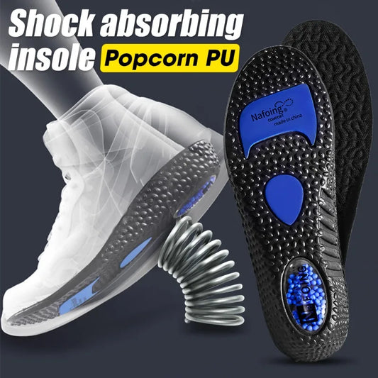 Sport Insoles for Shoes Sole Shock Absorption Deodorant Breathable Cushion Running Insoles for Feet Man Women Massage Care Pads