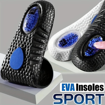 1 Pair EVA Insoles for Shoes Sole Shock Absorption Deodorant Breathable Cushion Running Insoles for Feet Man Women