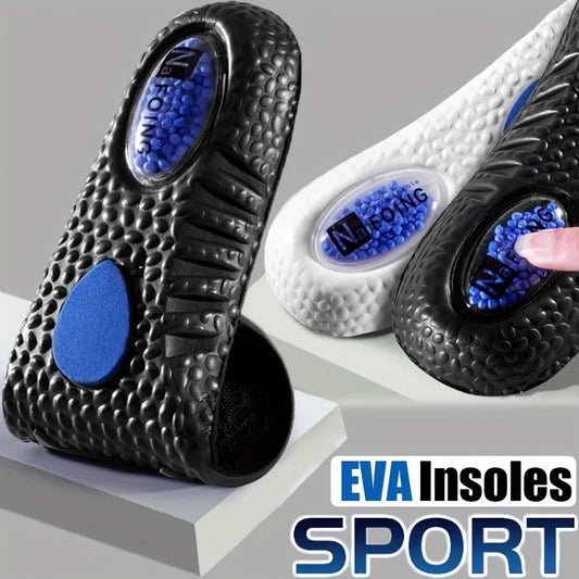 1 Pair EVA Insoles for Shoes Sole Shock Absorption Deodorant Breathable Cushion Running Insoles for Feet Man Women