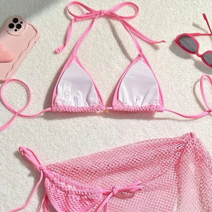 Sexy Bikinis Female Swimsuits Women's Three-Piece Swimwear Beach Swim Wear Bathing Suits Brazilian Bikini Set Pool Bather