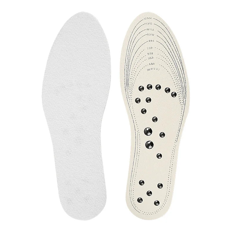 18 Magnets Magnetic Acupressure Massage Health Insoles Foot Therapy Reflexology Pains Relief Insoles for Women and Men Shoe Pads