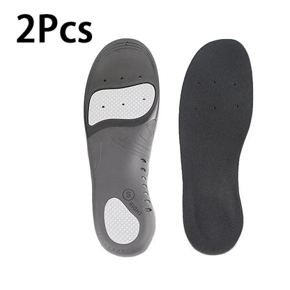 2/4PCS Plantar Fasciitis Insoles Flat Feet Arch Support Orthopedic Insoles GEL Shock Absorbing Soles Soft Elastic Sports Insoles