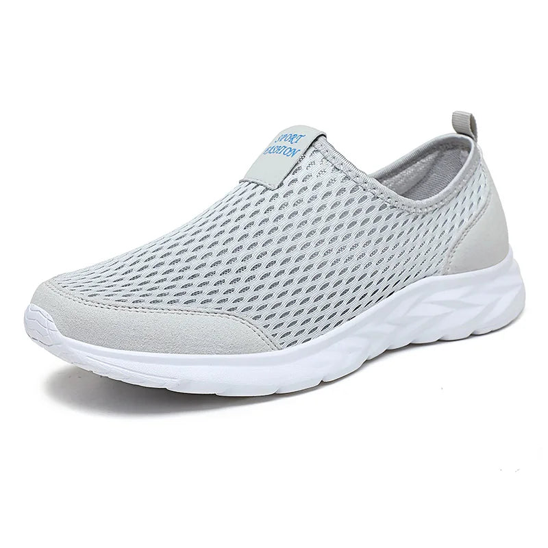 YRZL Men's Sneakers Breathable Mesh Men Casual Shoes Outdoor Non-Slip Big Size Loafers Walking Lightweight Male Tennis shoes