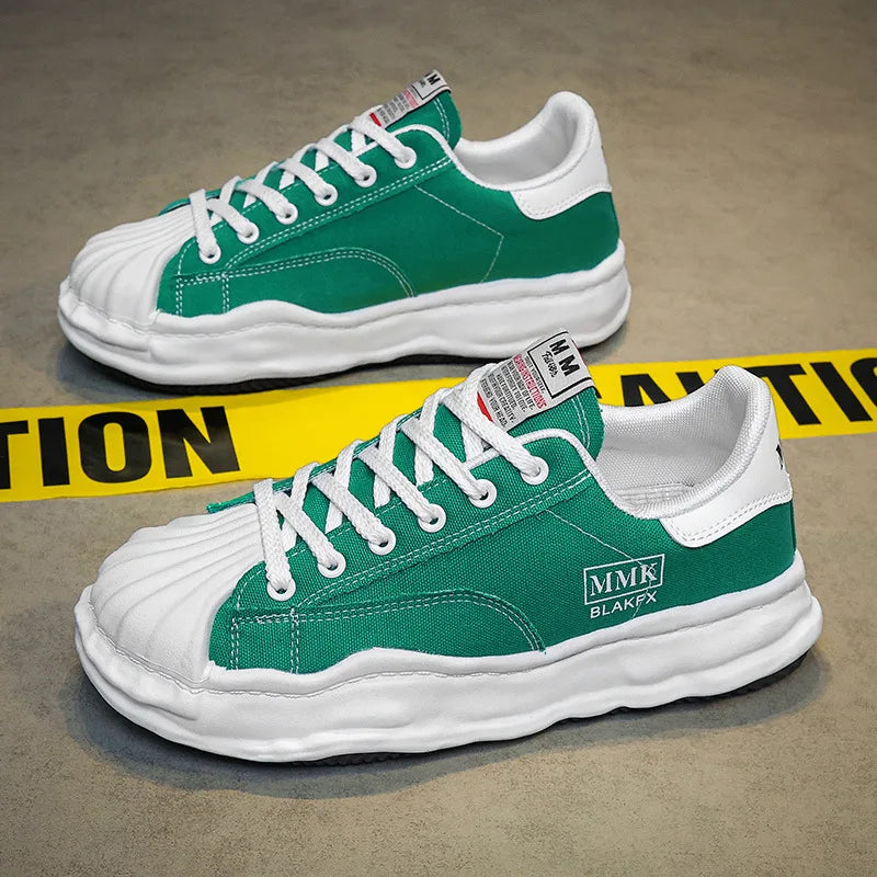 Same Style Thick Soled Canvas Sneakers for Men and Women Spring/summer 2024 Low Cut Casual Sports Sneakers