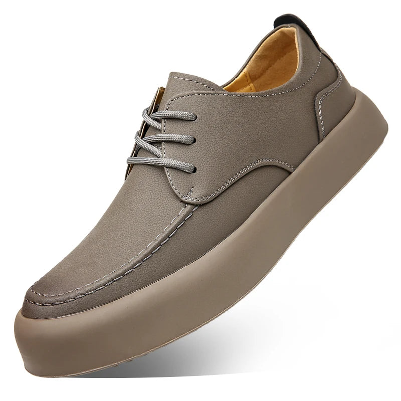 Spring Summer Mesh Breathable Thick Soled Sneakers Men's New Fashionable Casual Shoes Classic Black Trendy Matching Footwear