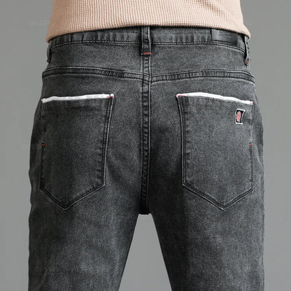 2025 New Men's Stretch Skinny Jeans Fashion Casual Cotton Denim Slim Fit Pants Male Korean Trousers Streetwear Brand Clothing