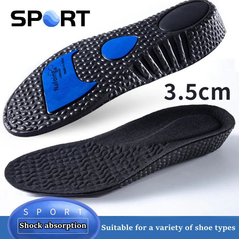 NEW Height Increase Templates Sports Shock Absorption Insoles for Feet Deodorant Orthopedic Insole for Shoes Men Women Shoe Sole