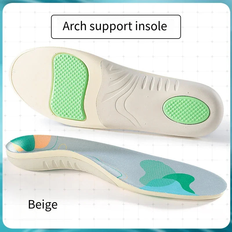 Arch Support Insole for Feet Plantar Fasciitis Sports Shoes Insoles Flat Foot Orthopedic Pads Shock Absorption Shoe Sole 1Pair