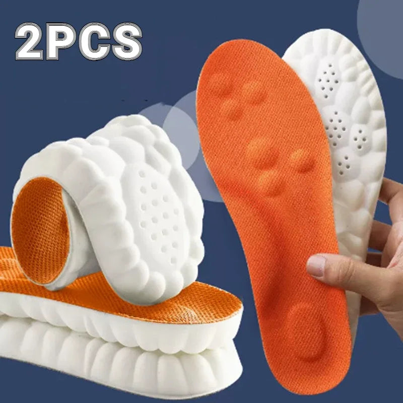 4D Massage Super Soft  Insole Running Orthopedic Inserts