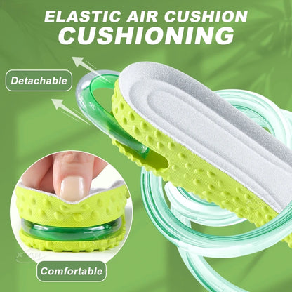 【Xxin】1.5/2.5/3cm Height Increase Insoles  Air Cushion Shock Absorption Shoe Cushion Pad Men Women Soft Breathable Insole