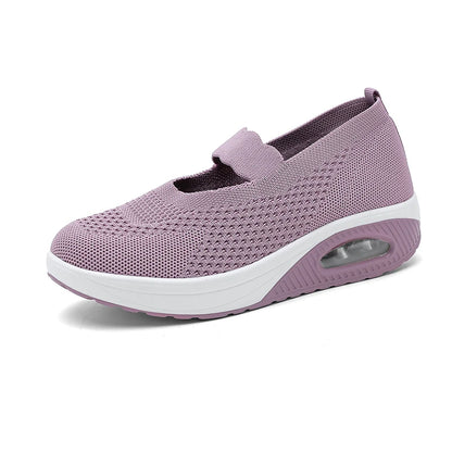 New Comfort Casual Women's Shoes Fashion Soft Sole Breathable Hollow Out Flat Shoes