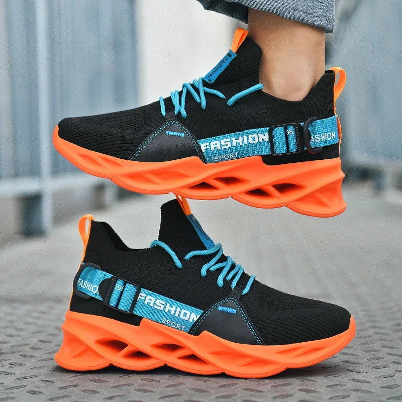 2025 Men's Shoes Fashion Lightweight Breathable Mesh Sports Shoes Outdoor Leisure Slow Walking Running Shoes Large Size 38-46