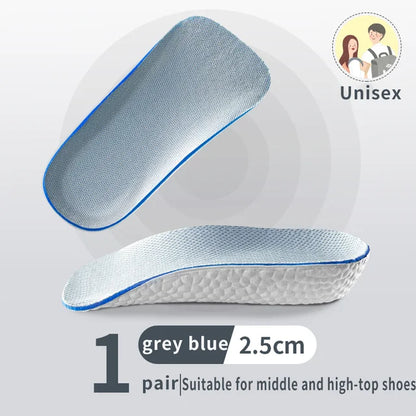 1.5/2.5/3.5 Cm Arch Support Height Increase Insoles Light Weight Soft Elastic Lift Soft Elastic Lifting For Men Women Shoes Pads