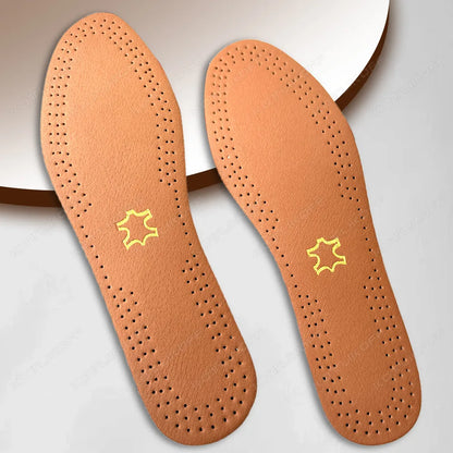 Ultra Thin Leather Latex Insoles Deodorizing Breathable Sports Insoles For Leisure Business Shoes Sole Shock Absorbing Inserts