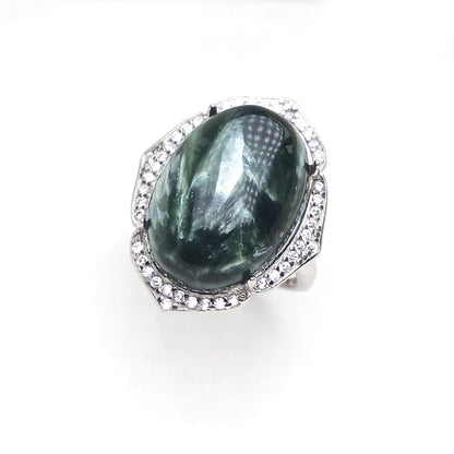CSJ Big Stone Natural Aquamarine Rings Sterling 925 Silver Turquoise Gemstone 13*18mm Jewelry Women Wedding Engagment Party Gift