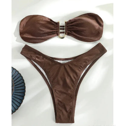 Sexy Bikinis 2025 Women's Swimwear Female Swimsuit For Swimming Wear Bathing Suits Brazilian Bikini Set Beachwear Pool Bather